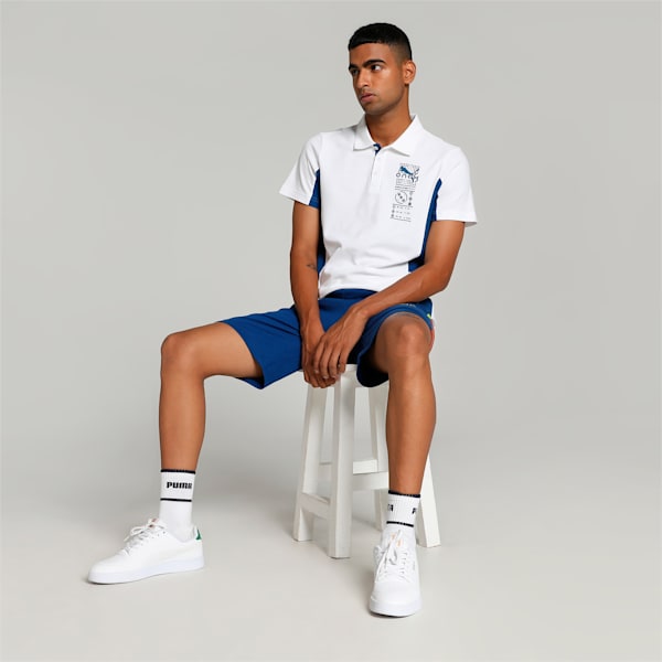 PUMA x one8 Men's Stylized Slim Fit Polo, PUMA White, extralarge-IND