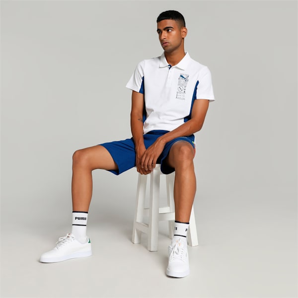 PUMA x one8 Stylized Men's Polo, PUMA White, extralarge-IND