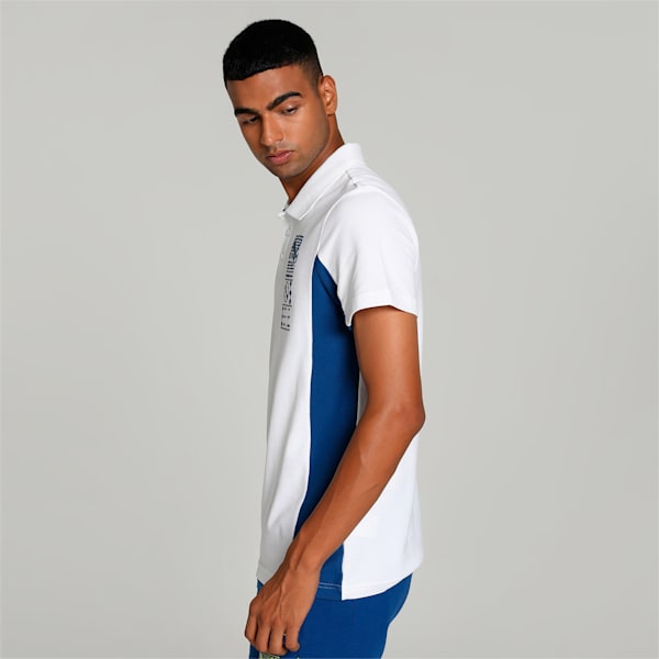 PUMA x one8 Stylized Men's Polo, PUMA White, extralarge-IND