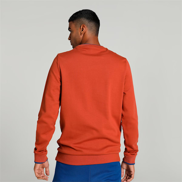PUMA x one8 Men's Elevated Slim Fit Sweatshirt, Apple Cider, extralarge-IND