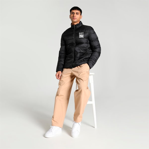 PUMA x one8 Men's Reversible Slim Fit Jacket, PUMA Black, extralarge-IND