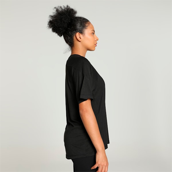 EVOSTRIPE Women's Graphic T-shirt, PUMA Black, extralarge-IND