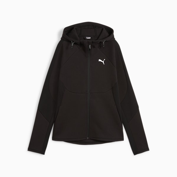 ウィメンズ エヴォストライプ フルジップ フーディー, PUMA Black, extralarge-JPN