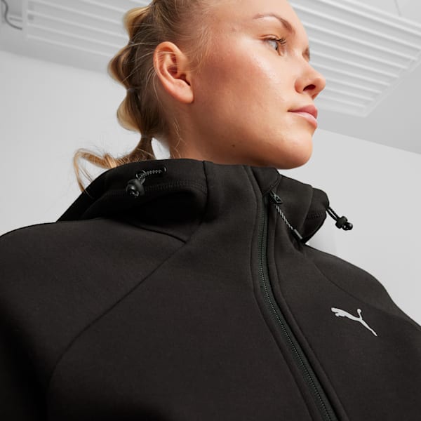 ウィメンズ エヴォストライプ フルジップ フーディー, PUMA Black, extralarge-JPN