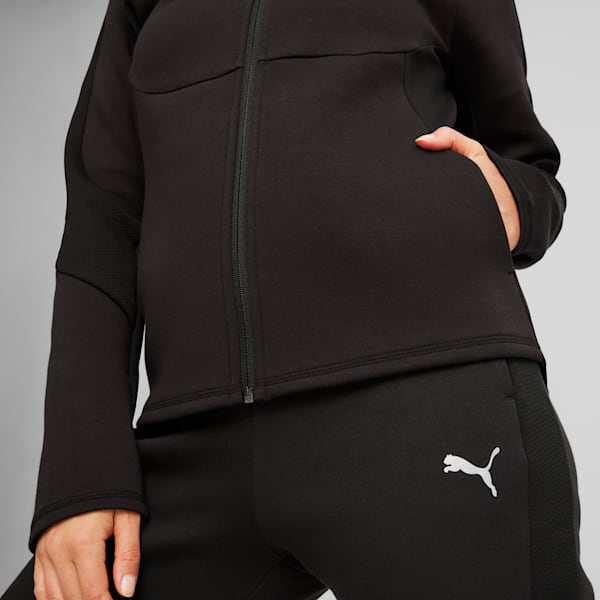 ウィメンズ エヴォストライプ フルジップ フーディー, PUMA Black, extralarge-JPN