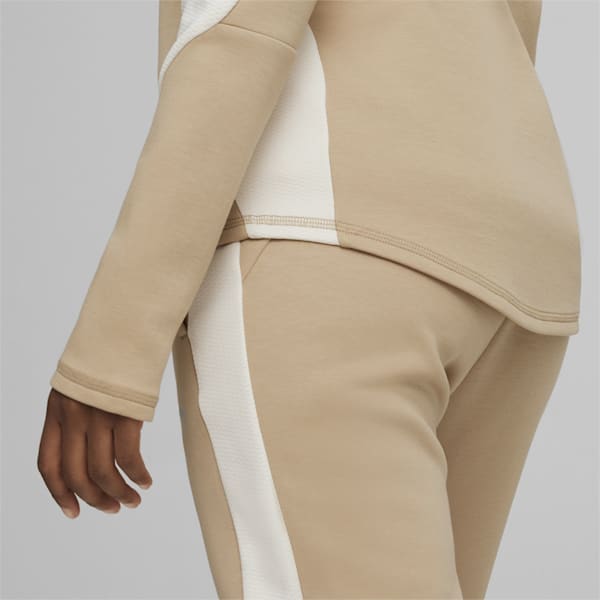 Veste zippée à capuche EVOSTRIPE Femme, Prairie Tan, extralarge