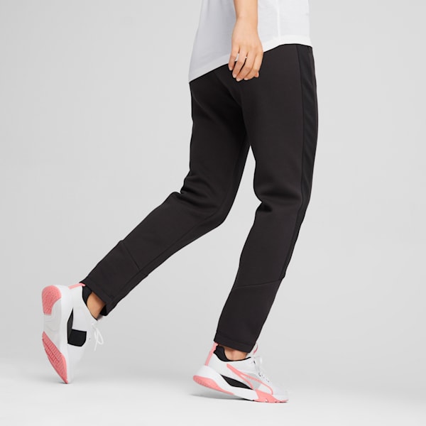 EVOSTRIPE Women's Sweatpants, PUMA Black, extralarge