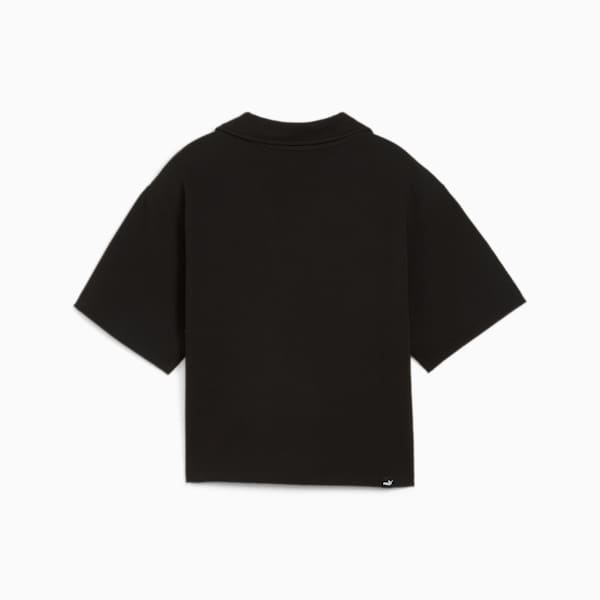 Playera tipo polo para mujer HER, PUMA Black, extralarge