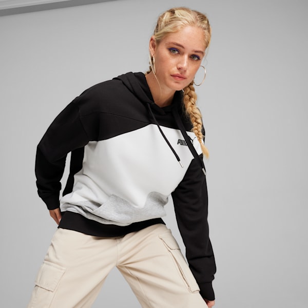 Sudadera con capucha para mujer PUMA POWER, PUMA Black, extralarge