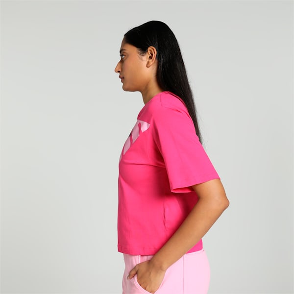 POWER Women's Cropped T-shirt, Garnet Rose, extralarge-IND