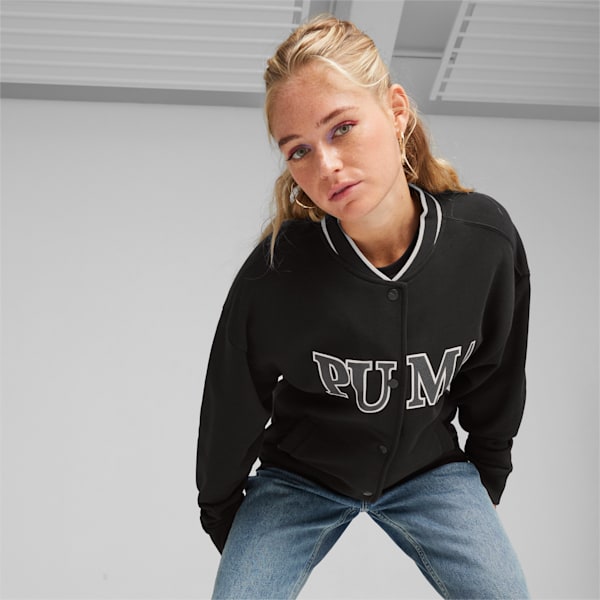SQUAD Women's Track Jacket, PUMA Black, extralarge-IND
