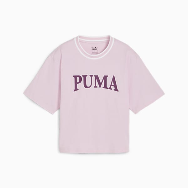 PUMA SQUAD Women's Graphic T-shirt, Grape Mist, extralarge-IND