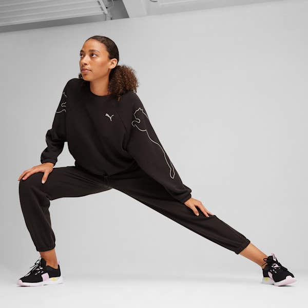 Sweat à col rond PUMA MOTION Femme, PUMA Black, extralarge