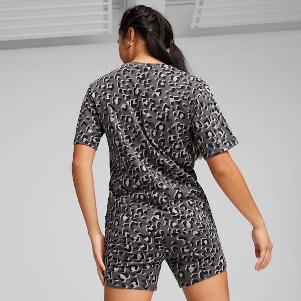 Playera holgada con estampado integral para mujer ESS+ ANIMAL, PUMA Black, extralarge