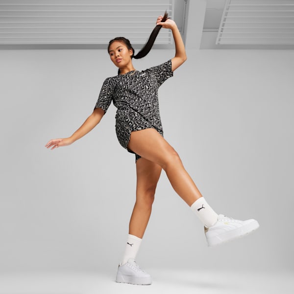 Shorts con estampado integral para mujer ESS+ ANIMAL, PUMA Black, extralarge