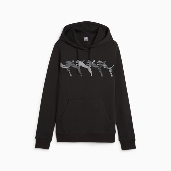 ESS+ LOGO LAB Women's Hoodie, PUMA Black, extralarge