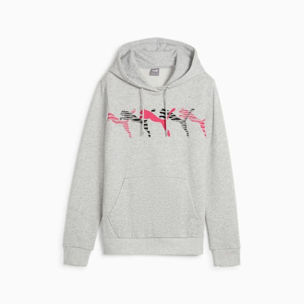 ESS+ LOGO LAB Women's Hoodie, Light Gray Heather, extralarge