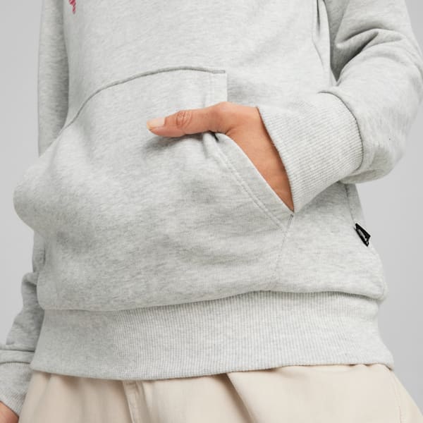 Chandail à capuche ESS+ LOGO LAB Femme, Light Gray Heather, extralarge