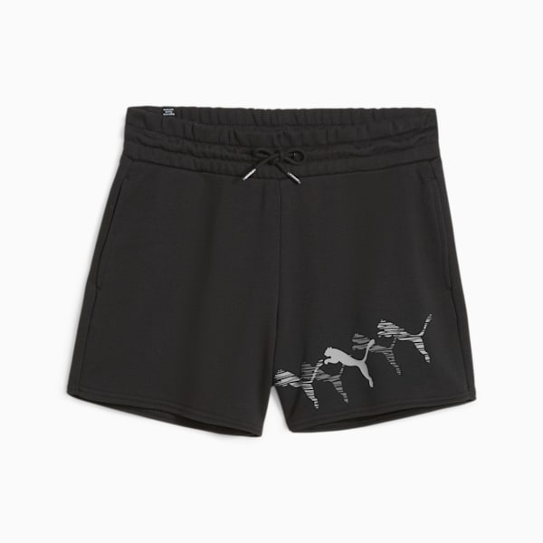 LOGO LAB Women's Shorts, PUMA Black, extralarge-IND