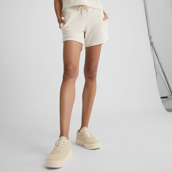 PUMA ESS Elevated Shorts Women s Alpine Snow Size S