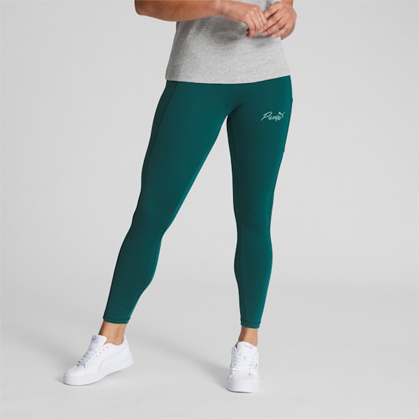 Live In Women's High Waist Leggings, Malachite, extralarge