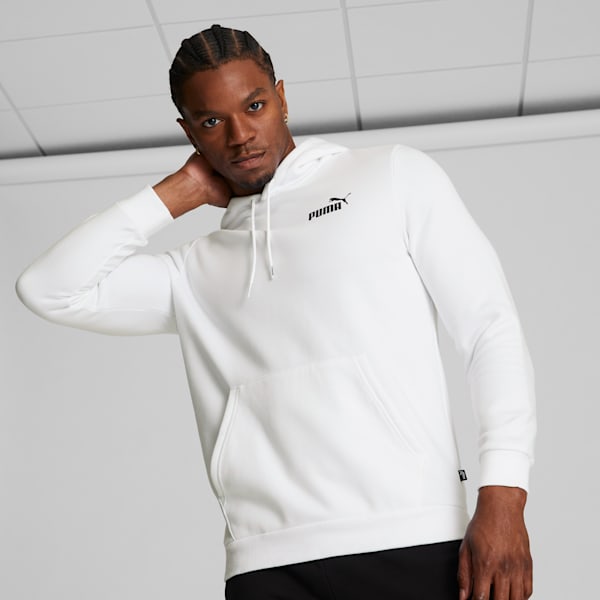 Sudadera con capucha para hombre Essentials Logo, PUMA White, extralarge