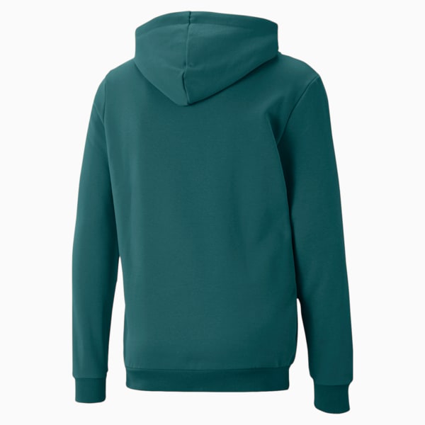 Essentials Logo Men's Hoodie, Cold Green, extralarge