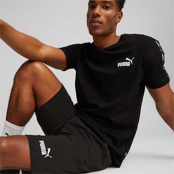 Men's Regular Fit Jersey Shorts, Puma Black, extralarge-IND