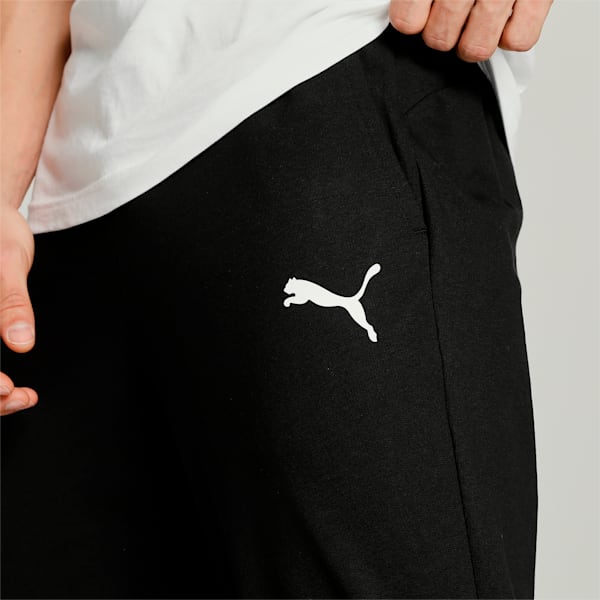 Logo Regular Fit Men's Pants, Puma Black-Cat, extralarge-IND