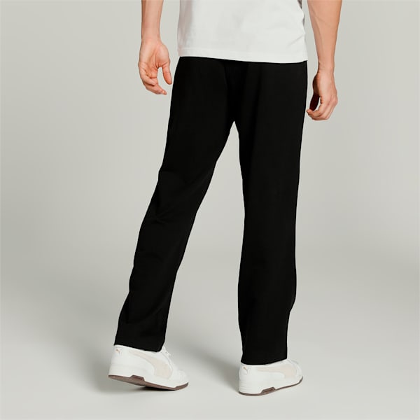 Logo Regular Fit Men's Pants, Puma Black-Cat, extralarge-IND