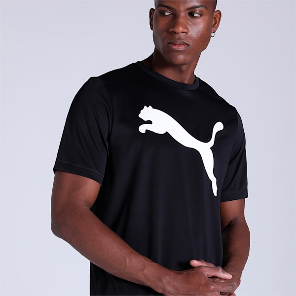 ACTIVE Big Logo Regular Fit Men's T-Shirt, Puma Black, extralarge-IND
