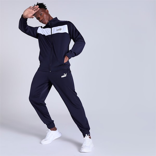 Poly Men's Regular Fit Track Suit, Peacoat, extralarge-IND