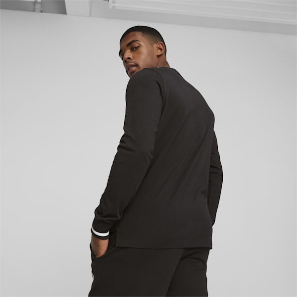 メンズ PUMA SQUAD グラフィック 長袖 Tシャツ, PUMA Black, extralarge-JPN