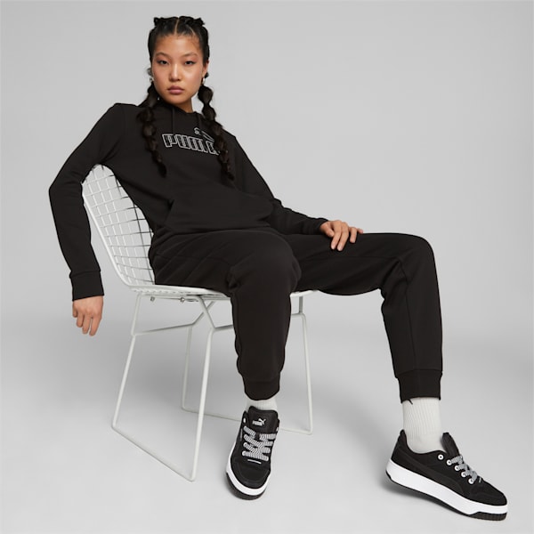 ウィメンズ ESS+ アニマル フーディー, PUMA Black, extralarge-JPN