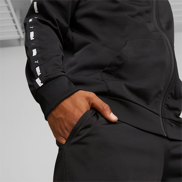 メンズ テープ ポリ トレーニングスーツ 上下セット, PUMA Black, extralarge-JPN