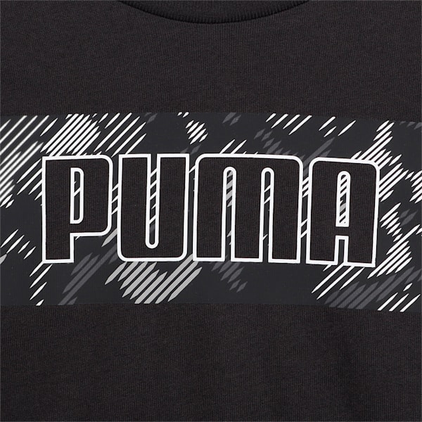キッズ ボーイズ ACTIVE SPORTS グラフィック Tシャツ 120-160cm, PUMA Black, extralarge-JPN