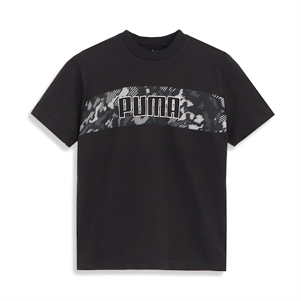 キッズ ボーイズ ACTIVE SPORTS グラフィック Tシャツ 120-160cm, PUMA Black, extralarge-JPN
