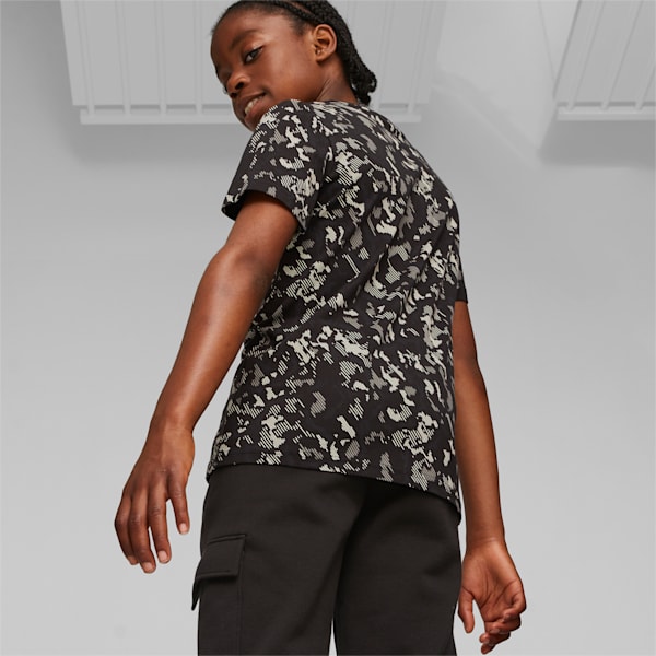 キッズ ボーイズ ACTIVE SPORTS  AOP Tシャツ 120-160cm, PUMA Black, extralarge-JPN