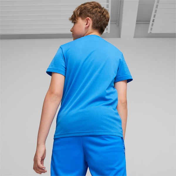 キッズ ボーイズ ACTIVE SPORTS ポリ グラフィック Tシャツ 120-160cm, Ultra Blue, extralarge-JPN