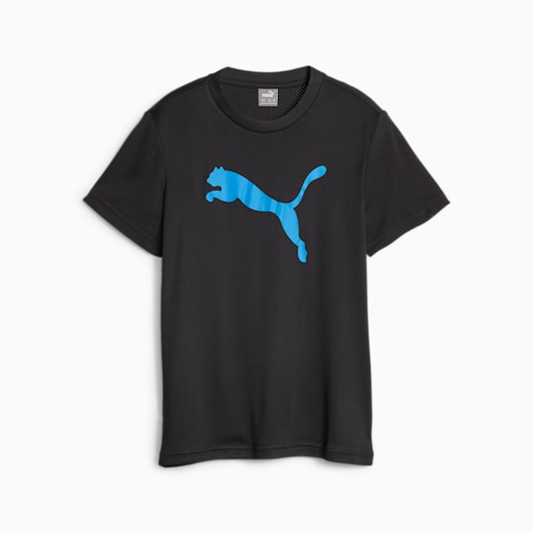 キッズ ボーイズ ACTIVE SPORTS ポリ キャット Tシャツ 120-160cm, PUMA Black, extralarge-JPN
