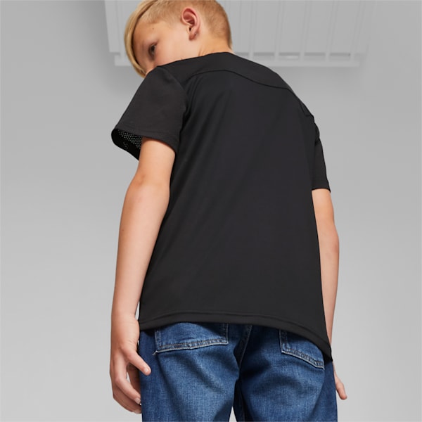 キッズ ボーイズ ACTIVE SPORTS ポリ キャット Tシャツ 120-160cm, PUMA Black, extralarge-JPN
