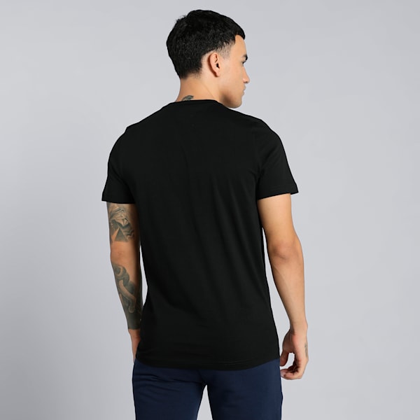 Men's Graphic Logo Slim Fit T-shirt, PUMA Black, extralarge-IND