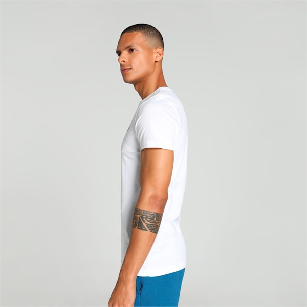 Men's N1 Logo Graphic Slim Fit T-shirt, PUMA White, extralarge-IND