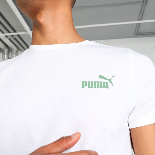 Men's N1 Logo Graphic Slim Fit T-shirt, PUMA White, extralarge-IND
