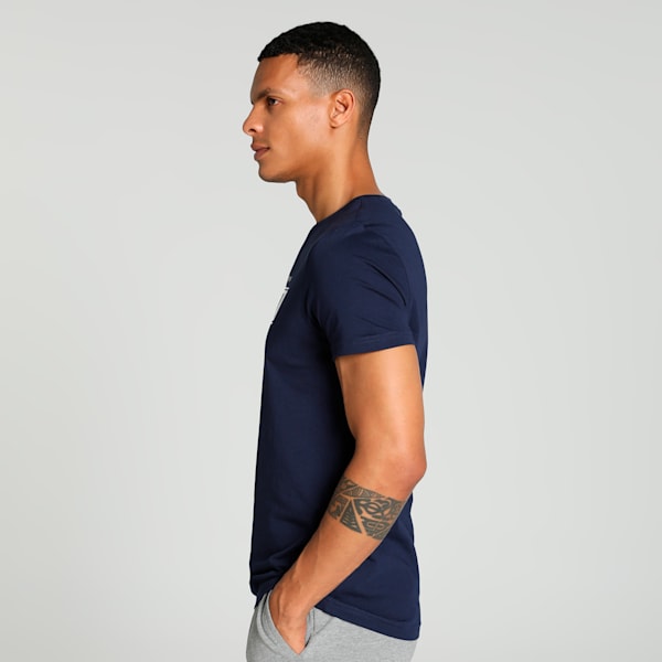 Varsity Graphic Men's Slim Fit T-shirt, PUMA Navy, extralarge-IND