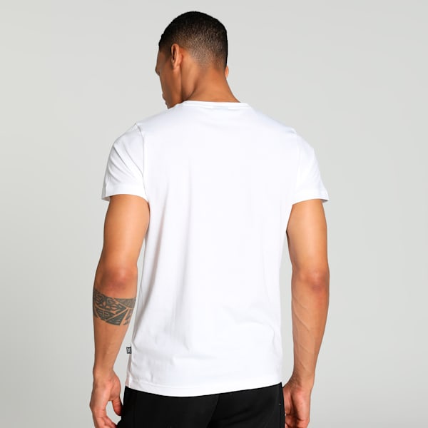 Stylized Graphic Men's Slim Fit T-shirt, PUMA White, extralarge-IND