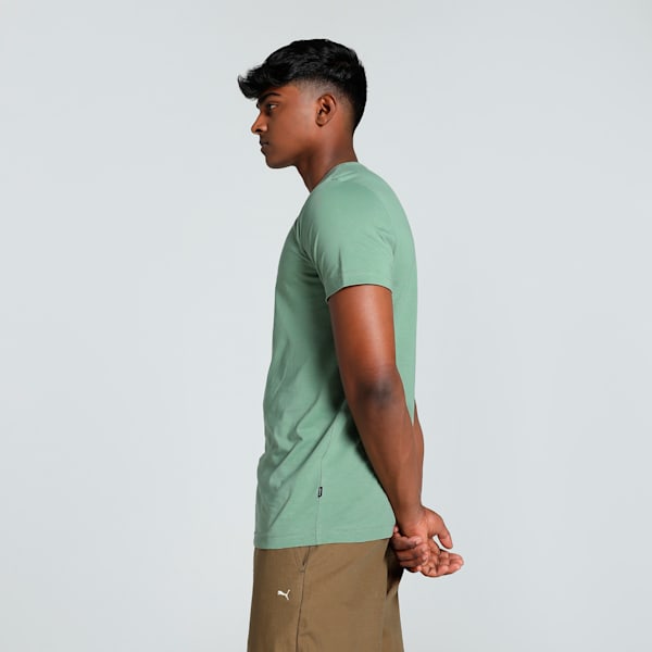 Men's Logo Graphic Slim Fit T-shirt, Dusty Green, extralarge-IND