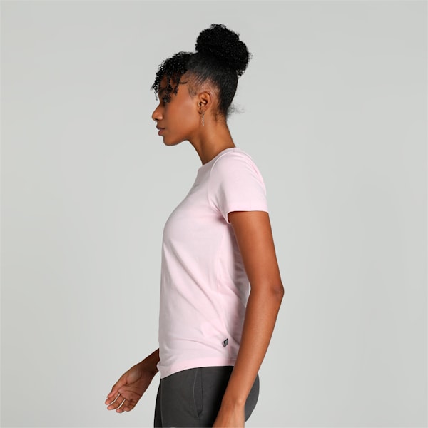 Typographic Print Women's T-shirt, Pearl Pink, extralarge-IND