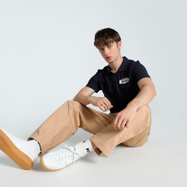 Varsity Graphic Men's Slim Fit Polo, PUMA Navy, extralarge-IND