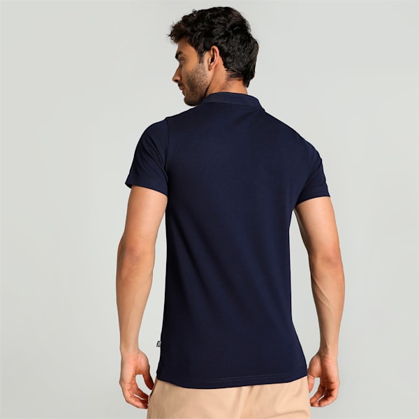 Stylized Graphic Men's Slim Fit Polo, PUMA Navy, extralarge-IND